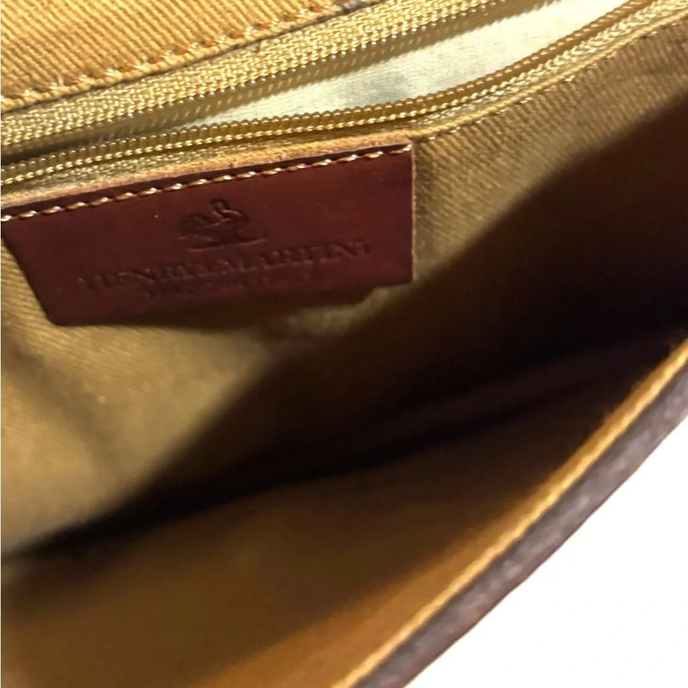 Vintage unisex wristlet wallet Brown Leather Bag